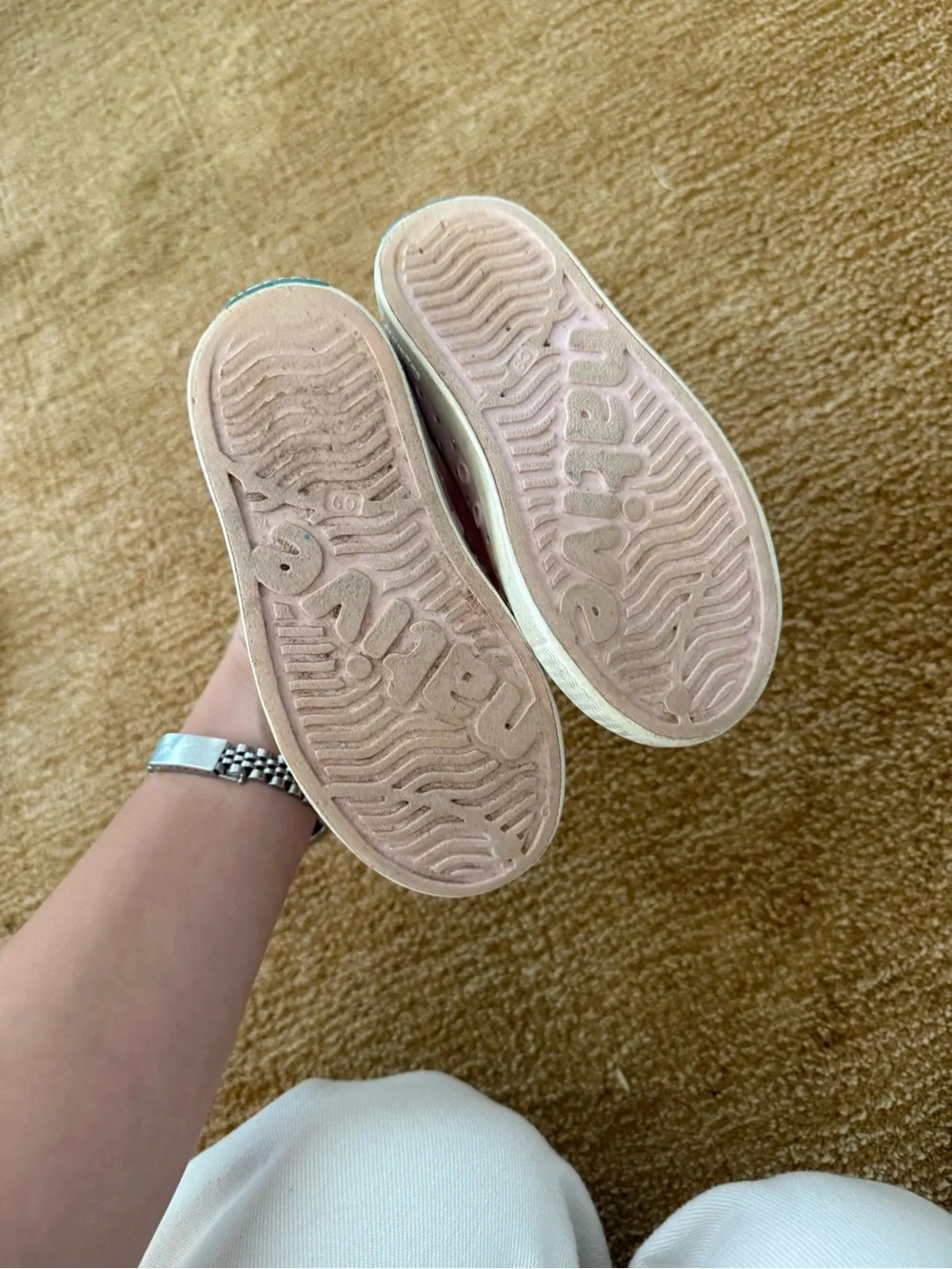 Native Kids Slip-On Water Shoes in Light Pink